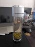 雄沃馳玻璃杯一鍵按壓開蓋杯便攜茶水分離杯雙層加厚防爆隔熱男士商務(wù)杯 銀色送一只：共發(fā)520ml2只 高品質(zhì)+車載商務(wù)+便攜出行+運(yùn)損 曬單實(shí)拍圖