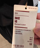 無(wú)印良品（MUJI）女式 強(qiáng)捻短袖罩衫 t恤上衣打底衫女款內(nèi)搭女裝25年夏季 BC2LLC5S 黑色 S (155/80A) 曬單實(shí)拍圖