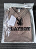 花花公子（PLAYBOY）短袖T恤男士POLO衫高端半袖夏季上衣服潮流修身男裝 咖色 XL 曬單實(shí)拍圖
