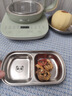 沃德百惠（WORTHBUY）304不銹鋼調(diào)味碟韓式烤肉調(diào)料碟火鍋蘸料碟分格油醋碟子 兩格 曬單實(shí)拍圖