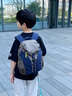 特步兒童背包男孩外出旅游雙肩包輕便超輕春游戶外旅行小學(xué)生書(shū)包 灰蘭色 曬單實(shí)拍圖