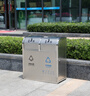 MTRECYCLE不銹鋼垃圾桶戶外分類大號環(huán)衛(wèi)果皮箱景區(qū)小區(qū)金屬帶蓋商用垃圾箱 MT-X45雙分類 曬單實(shí)拍圖