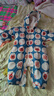 童泰嬰兒連體衣服冬季男女寶寶夾棉外出連帽TS34D645-DS藍色80cm 曬單實(shí)拍圖