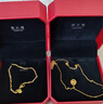 周大福 高升竹節(jié)黃金手鏈(工費(fèi)260)16.25cm約2.55g EOF154 曬單實(shí)拍圖