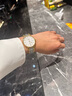 浪琴（LONGINES）瑞士手表 時(shí)尚系列 機械鋼帶男表 對表 L49212127 白色啞光38.5 mm 曬單實(shí)拍圖