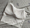 FitonTon吊帶背心女帶胸墊美背內(nèi)衣女薄款冰絲無痕抹胸防走光內(nèi)搭外穿M 曬單實拍圖