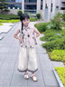 靚貝城堡女童套裝夏季2025新款洋氣兒童夏裝女寶寶背心襯衫兩件套薄款衣服 圖片色 110 曬單實(shí)拍圖