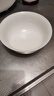 友來福陶瓷面碗家用白瓷碗6英寸湯碗米飯碗沙拉碗微波爐可用2只裝 曬單實(shí)拍圖