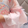 萌乎桃桃露漢服女童2025新款夏季中國(guó)風(fēng)連衣裙公主裙粉色襦裙 粉色130 曬單實(shí)拍圖