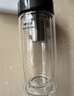 萬象（WANXIANG）雙層弧形玻璃杯男女士帶濾網(wǎng)水杯灰藍(lán)色360ml便攜車載泡茶杯 曬單實拍圖