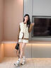 ZUOSAISI品牌老爹鞋女厚底網(wǎng)面透氣休閑鞋女2025秋季新品女鞋輕便運動鞋女 白色 35 曬單實拍圖