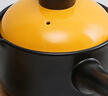悅炊 PLEASED COOKING陶瓷小砂鍋奶鍋寬口煮泡面鍋無涂層?jì)雰狠o食鍋小燉煲3年燒裂換新 黑鍋橙蓋 1.2L 曬單實(shí)拍圖