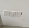公牛（BULL）開關插座 二位電腦帶電視打線型六類插座 奶油風 G12T223B 暮雪白 曬單實拍圖