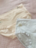 貓人【10A抑菌】女士內(nèi)褲女純棉100%棉抑菌底襠無痕柔軟少女三角褲 曬單實拍圖