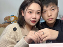 老鳳祥純銀情侶戒指一對男女對戒求婚表白鉆戒七夕情人節(jié)禮物送女友老婆 唯愛鉆石對戒 曬單實拍圖