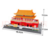 WANGE萬(wàn)格積木中國古建筑模型榫卯成年人立體拼圖裝文創(chuàng  )紀念品禮物擺件 北京天安門(mén)5218【820片】 曬單實(shí)拍圖