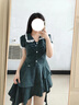 微光里法式學(xué)院風(fēng)娃娃領(lǐng)格子連衣裙子女夏季2025新款小個子不規(guī)則蛋糕裙 格子連衣裙【L】 曬單實(shí)拍圖
