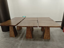 當(dāng)秦實木餐桌小戶型正方形方桌子餐飲商用原木風(fēng)高級西餐廳飯店咖啡桌 （尺寸/顏色）支持定制 曬單實拍圖