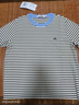 Navigare意大利小帆船女撞色條紋針織?；晟蓝绦銽恤2324505502 白藍 XL  曬單實(shí)拍圖