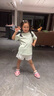 NICKYBABY女童速干短褲夏季2025新款兒童運動褲子女大童薄款羽毛球服五分褲 18518白色 140 cm 曬單實拍圖