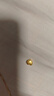 Lossot浪漫愛心足金黃金吊墜女3D硬金配18K金項鏈送女友老婆七夕禮物 曬單實拍圖