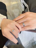 ICESTRELLA鉑金pt950花蕾仿真鉆戒女六爪皇冠群鑲鉆石結(jié)婚莫桑石戒指女 1克拉 10號(hào) 曬單實(shí)拍圖