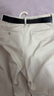 無(wú)印良品（MUJI）女式漢麻混斜紋抽褶寬版褲褲子女款25年夏季休閑褲女裝闊腿褲 象牙色 S (155/62A) 曬單實(shí)拍圖