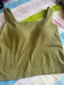 曼妮芬方領(lǐng)短款內衣舒適帶杯百搭打底背心帶杯上衣女20400480 070 綠色 L 165/90 曬單實(shí)拍圖