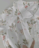 全棉時(shí)代孕婦月子服全棉紗布喂奶產(chǎn)后哺乳孕婦睡衣家居服套裝 夢幻花園160 曬單實(shí)拍圖