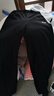 FILA 斐樂官方女士針織長褲2025夏新款時尚簡約休閑寬松香蕉褲 正黑色-BK L 170/70A/L 曬單實拍圖