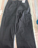 駱駝（CAMEL）休閑戶外登山褲男防潑水直筒工裝褲 J14CA6L6645 幻影黑 M 曬單實(shí)拍圖