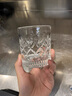 OUFANMEI水晶玻璃威士忌酒杯套裝家用創(chuàng  )意輕奢高檔啤酒白蘭地洋酒杯高級感 雕花杯275ML-2只 曬單實(shí)拍圖