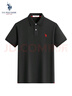 U.S. POLO ASSN.短袖POLO衫男士青年保羅商務(wù)休閑翻領(lǐng)男裝上衣T恤短袖男夏季黑L 曬單實(shí)拍圖