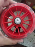 兒童自行車(chē)輔助輪通用16寸閃光輪6到12歲14/12/18/20小孩單車(chē)配件 【中國紅】黑晶加寬閃光輪 12寸三角加固支架 曬單實(shí)拍圖