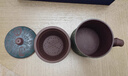洛湘宜興紫砂杯男士辦公杯純手工百福茶杯原礦老紫泥茶水分離長(zhǎng)輩送禮 百福套杯（原礦老紫泥-約420cc） 曬單實(shí)拍圖