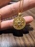 六桂福珠寶八寶羅盤(pán)黃金吊墜足金鑲嵌鋯石項(xiàng)鏈鎖骨鏈生日禮物女七夕禮物項(xiàng)鏈 足金吊墜2.15g+S925鏈+證書(shū)+品牌禮盒 曬單實(shí)拍圖