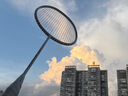 李寧（LI-NING） 羽毛球拍 立體風刃500羽毛球拍全碳素力量進攻中端進階拍 4U 【力量型】風刃500藍（空拍） 曬單實拍圖