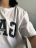 Gap男女裝2025春季新款純棉字母印花logo短袖T恤上衣美版797924 白色 S 美碼 M亞洲碼175/92A 曬單實(shí)拍圖