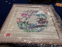 燕云州蔚縣手工剪紙工藝品熊貓擺件中國風(fēng)特色禮物送老外出國禮品 彩色連年有余(大號26*26cm) 曬單實(shí)拍圖