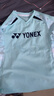 YONEX新款尤尼克斯羽毛球服速干短袖運動(dòng)T恤透氣吸汗運動(dòng)比賽服上衣 女款 210015 天青藍 L 曬單實(shí)拍圖