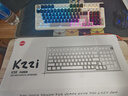 珂芝（KZZI） K98三模機械鍵盤(pán)無(wú)線(xiàn)2.4G藍牙有線(xiàn)98鍵靜音軸體RGB家用辦公電競游戲客制化鍵盤(pán)星巖灰櫻粉軸V3 曬單實(shí)拍圖