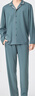 全棉時(shí)代（PurCotton）2025春新品男士水光棉家居套裝柔潤垂順 杉樹(shù)綠 XL (180) 曬單實(shí)拍圖
