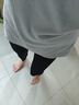 無印良品（MUJI） Walker 女式 易干 收腿褲 BIH02A3S 打底褲 黑色 M 曬單實拍圖