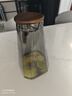 憶壺茶茶壺家用可放冰箱涼水壺大容量冷水壺耐高溫加厚玻璃水壺涼開水壺 【2.1L】黑色玻璃涼水壺 曬單實(shí)拍圖
