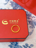 中國(guó)黃金（CHINA GOLD）黃金戒指女款足金玫瑰花戒指純金生日七夕情人節(jié)禮物送女友老婆 【賀卡定制/聯(lián)系客服】 曬單實(shí)拍圖