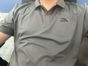 安踏冰絲速干polo衫短袖男t恤2025年夏季新款休閑運動男士薄款健身服 8113-3男裝灰【冰絲速干】 3XL (190) 適合180-200斤 曬單實拍圖