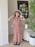 FIDQIOG品牌女童夏款多巴胺童裝洋氣新款夏季衣服 玫紅色 110 cm 曬單實(shí)拍圖