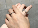 BOEAY一克拉莫桑鉆石純銀戒指女款情侶對戒求婚鉆戒男士結(jié)婚戒指鐘久久 【七倉發(fā)貨/急速達】情侶對戒 曬單實拍圖
