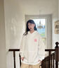 WYKZ品牌聯(lián)名衛(wèi)衣女寬松連帽2025新品潮牌情侶上衣服春秋長袖T恤男女 024款白色 XL (130-145斤) 曬單實拍圖