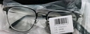 依視路（ESSILOR）鉆晶膜御A4防藍(lán)光膜巖近視眼鏡片男女眼鏡框多款可選配膜致 合金-全框-OJ019-黑槍 鏡框+鉆晶膜巖 1.60依視路非球面鏡片 曬單實(shí)拍圖
